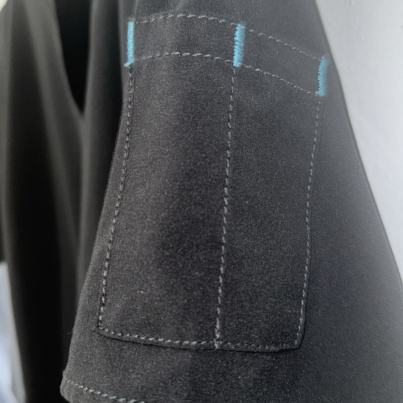 Carhartt Force Stretch Cross-Flex Black Scrub Top size Large - Picture 7 of 8